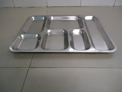 不锈钢新型特厚平边六格快餐盘 功能与供应商解析